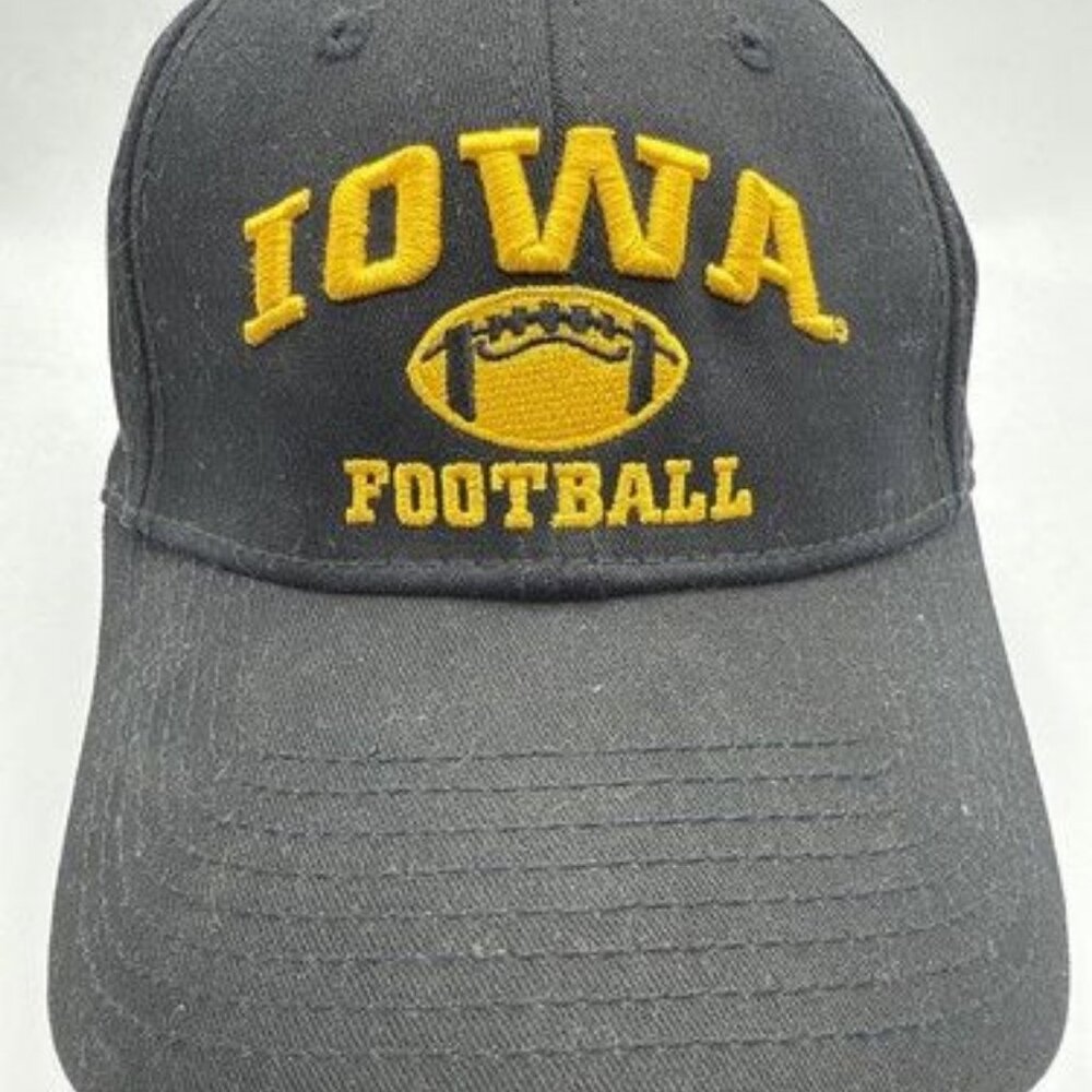 University of Iowa Hawkeyes Football Hat Adjustable Black The Game Awesome